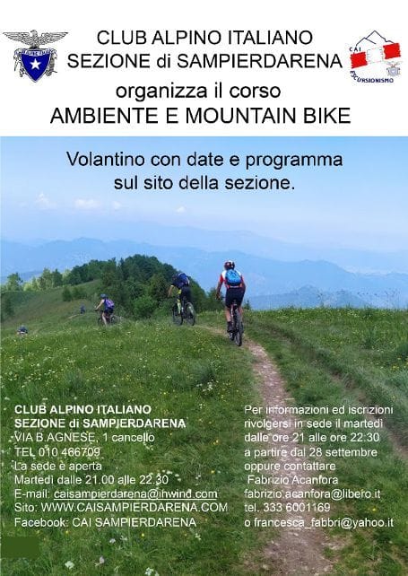 Locandina ambiente mtb cai sampierdarena