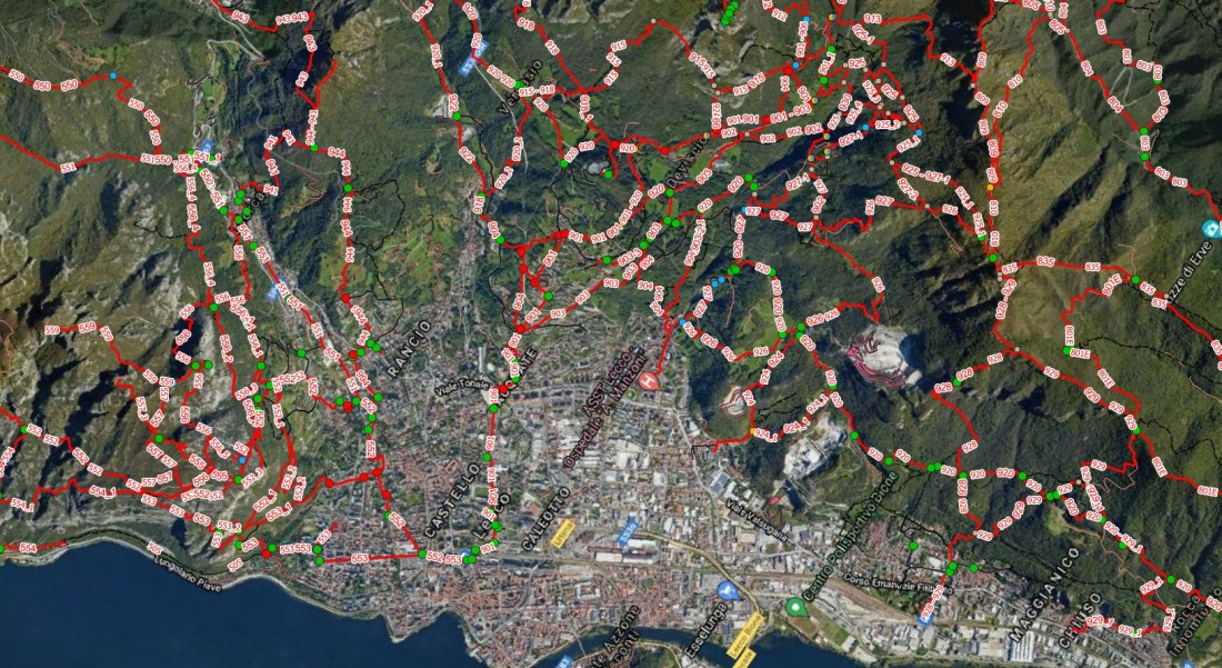 la mappatura della rete sentieristica lecchese