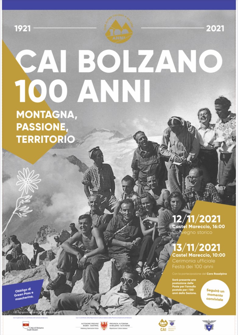 Locandina Cai Bolzano 100 anni