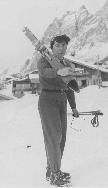 Giovanna Zangrandi in Ampezzo. © Archivio Unione Reno Galliera