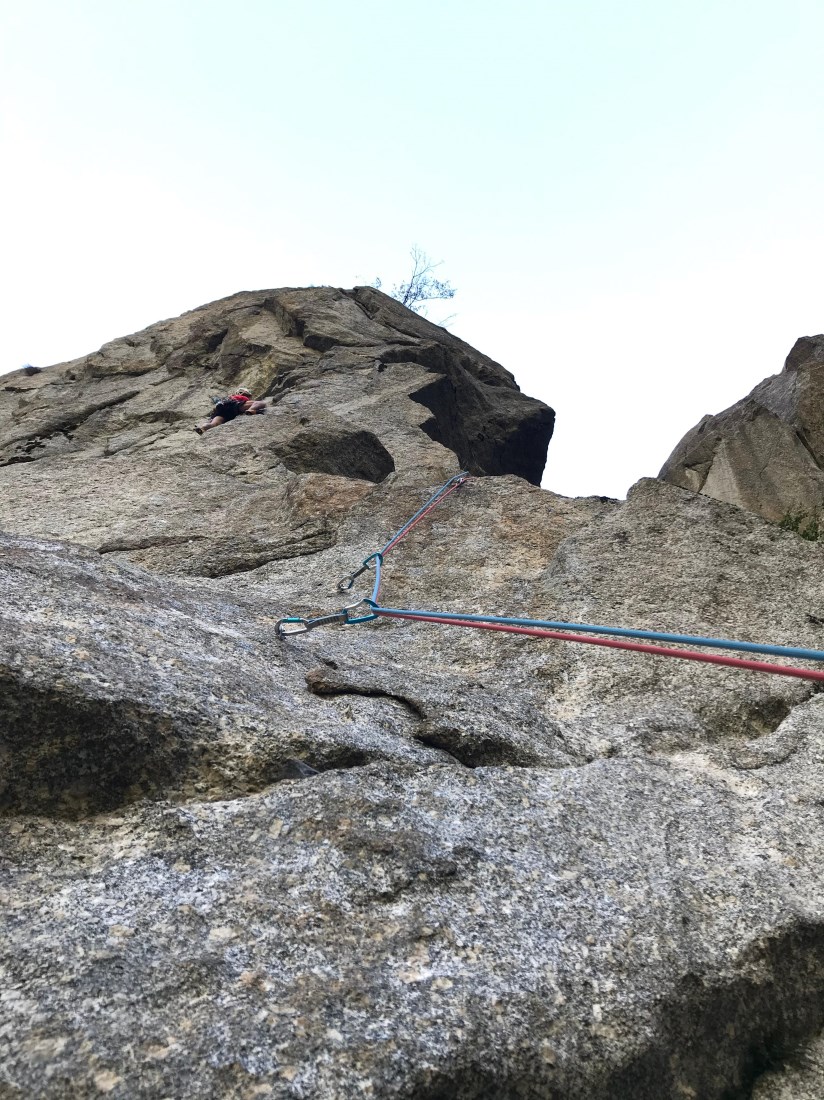 Matteo Monfrini su Supertrip allo Sperone Mark in Val di Mello