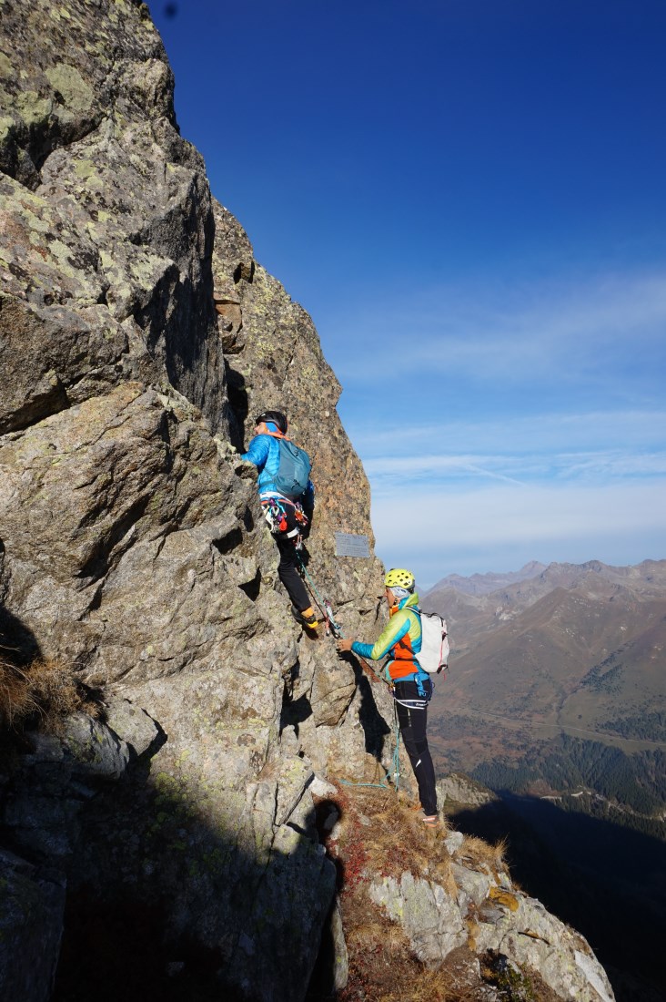 Cima dei Pozzi/Cresta Nord-est  - L'attacco