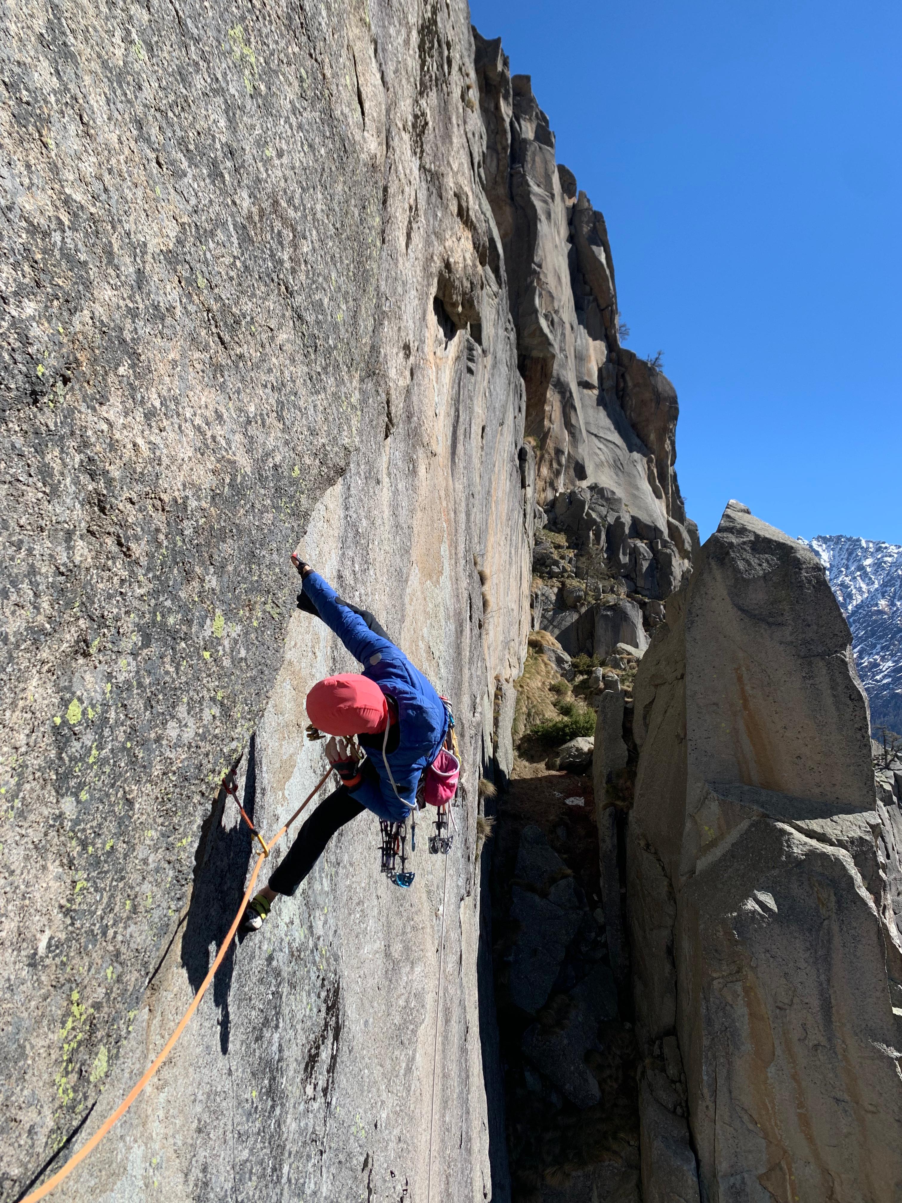 Valle dell'Orco/Sergent - Via Fragilità Celebrale - Marco Cocito lungo la via