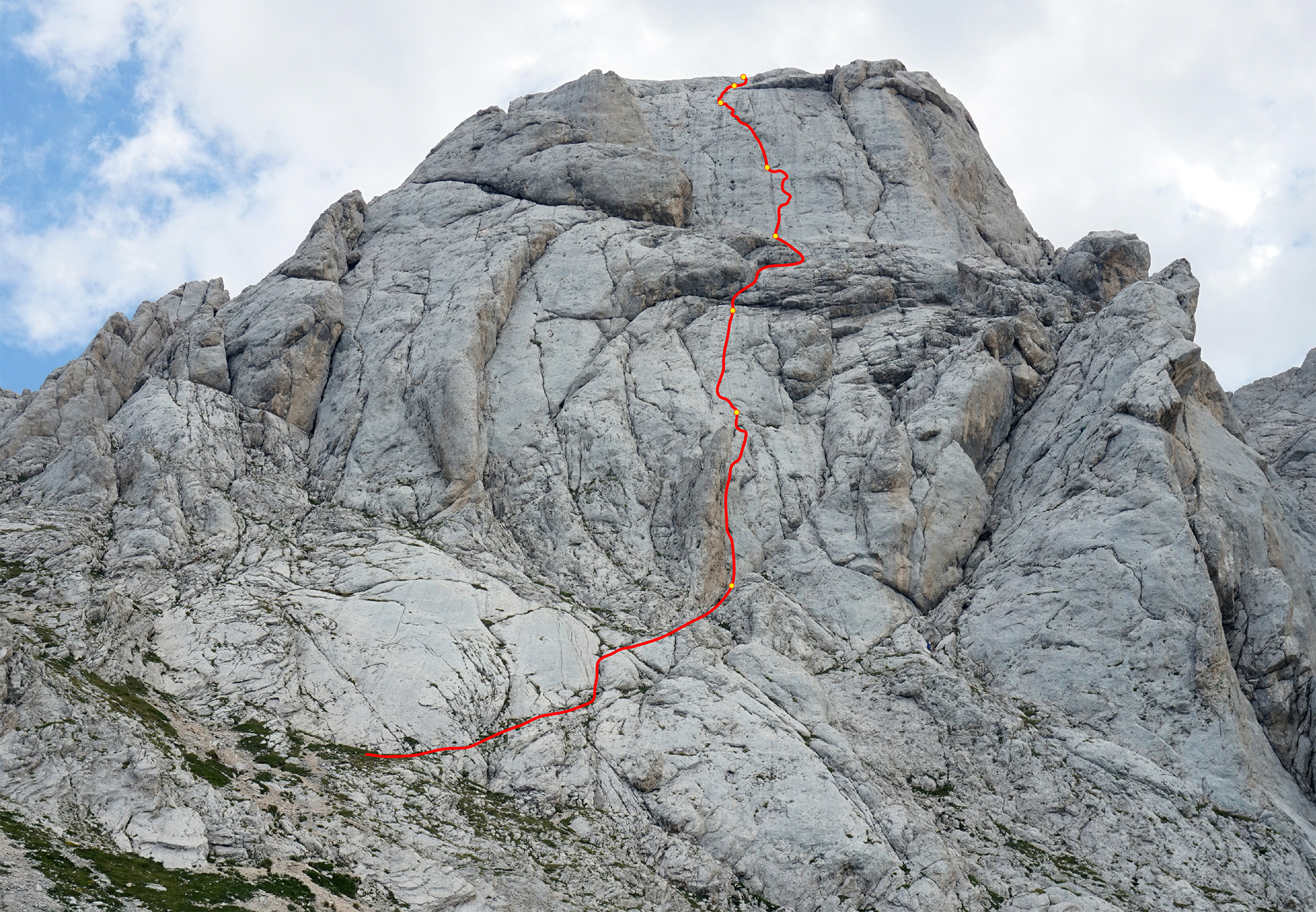 Gran Sasso/Corno Piccolo/Prima Spalla - Via Saludos Amigos